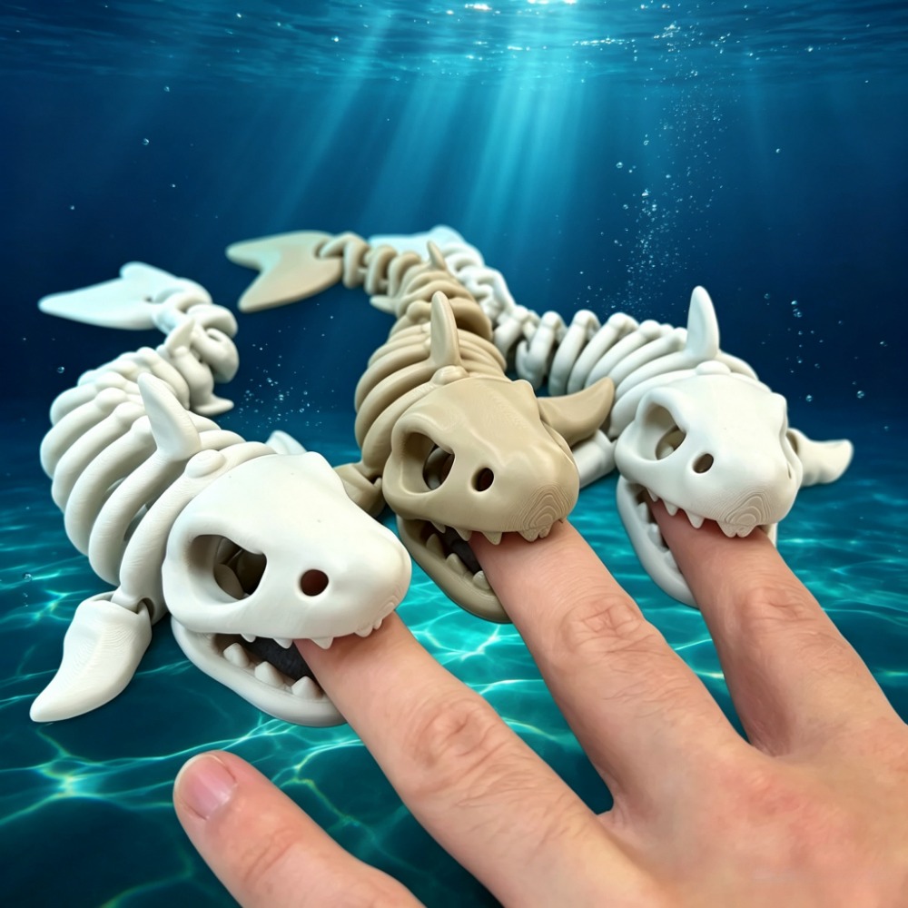 Marine Aquarium Hobby - サメの骨格水槽装飾品、可動式オーナメント、爬虫類、魚タンクの景観、魚やエビの隠れ家、水槽アクセサリー