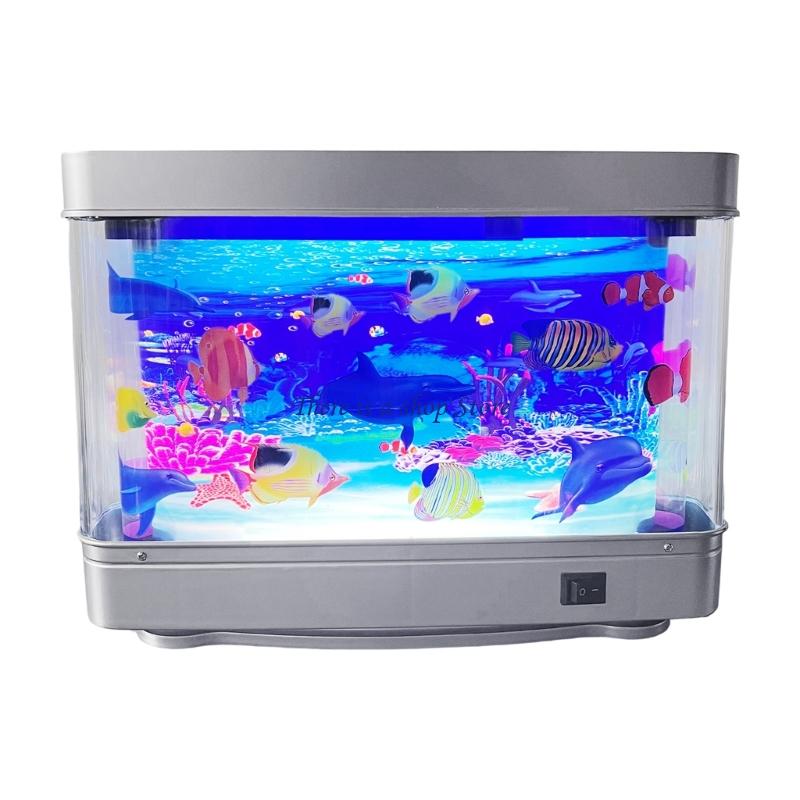 Marine Aquarium Hobby - D0AD ライフライク水族館の魚ランプ LED ナイトライト動く魚ソフトグロー USB 魚ランプ家の装飾ギフト供給