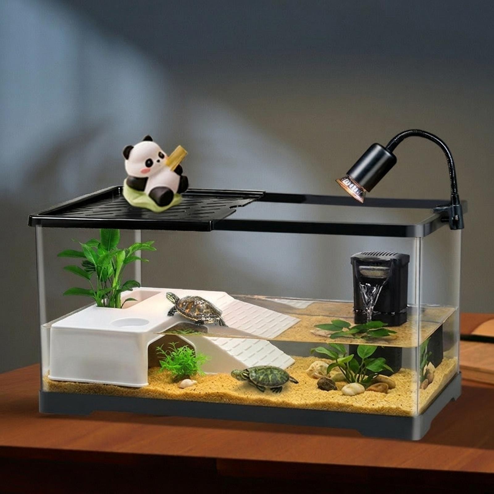 Marine Aquarium Hobby - カメ休憩用日光浴プラットフォーム休憩テラス装飾水槽アクセサリー多目的カメ用スロープ（カエル、小型爬虫類用）