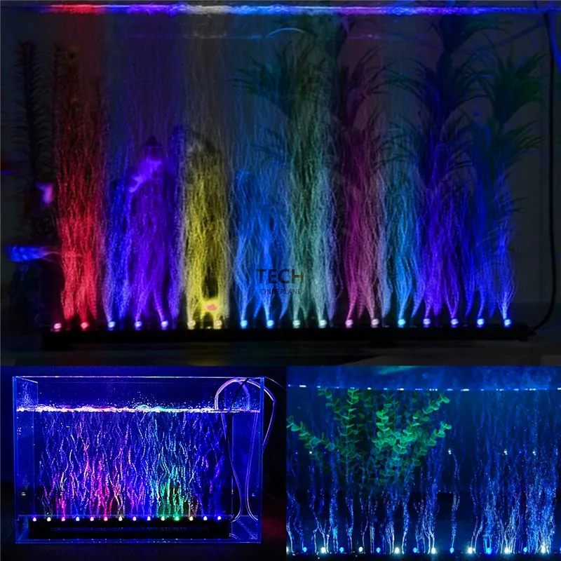 Marine Aquarium Lamp - 水族館の水槽水中水中気泡変色 LED ライト AC220-240V 50-60Hz