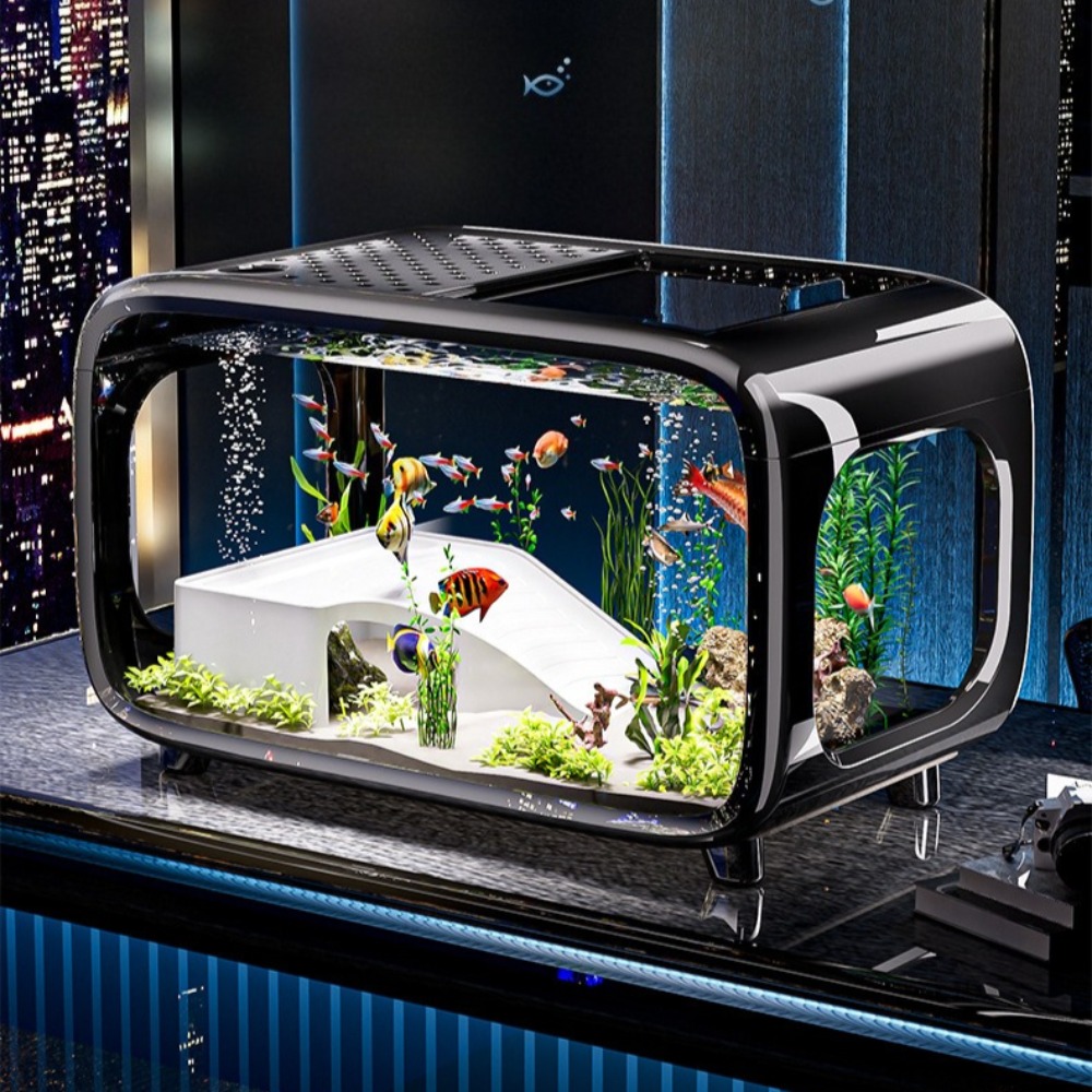 Marine Aquarium Hobby - 透明な高級水槽、耐久性のあるリビングルーム装飾、小型金魚水槽、耐衝撃性水槽用品