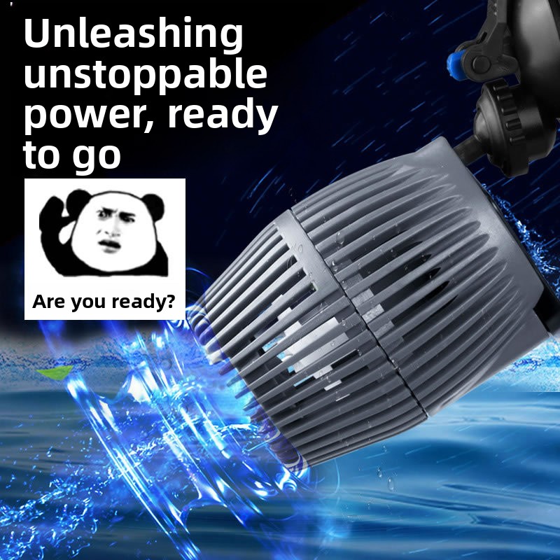 Powerhead Wave Maker - JIALU 超静音ミニ水槽ウェーブメーカーポンプ 魚タンク循環パワーヘッド 吸盤＆マグネットベース付き
