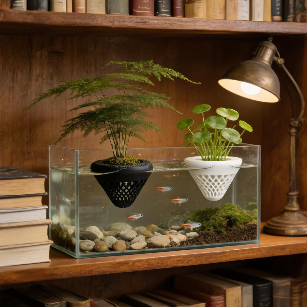 2個入りフローティングアクアリウムプラントホルダー、水槽用吊 - Marine Aquarium Hobby のレビューと価格