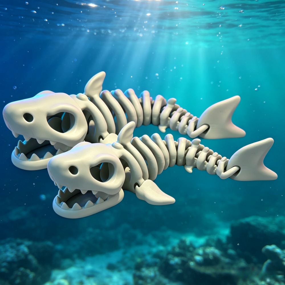 サメの骨格水槽装飾品、可動式オーナメント、爬虫類、魚タンクの - Marine Aquarium Hobby のレビューと価格