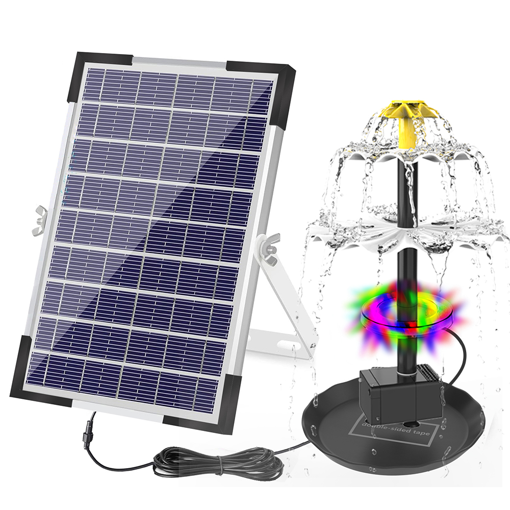バードバス用のソーラーパワー水噴水ポンプ、庭、池、プール、水 - Marine Aquarium Lamp のレビューと価格