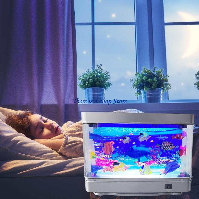D0AD ライフライク水族館の魚ランプ LED ナイトライト - Marine Aquarium Hobby のレビューと価格