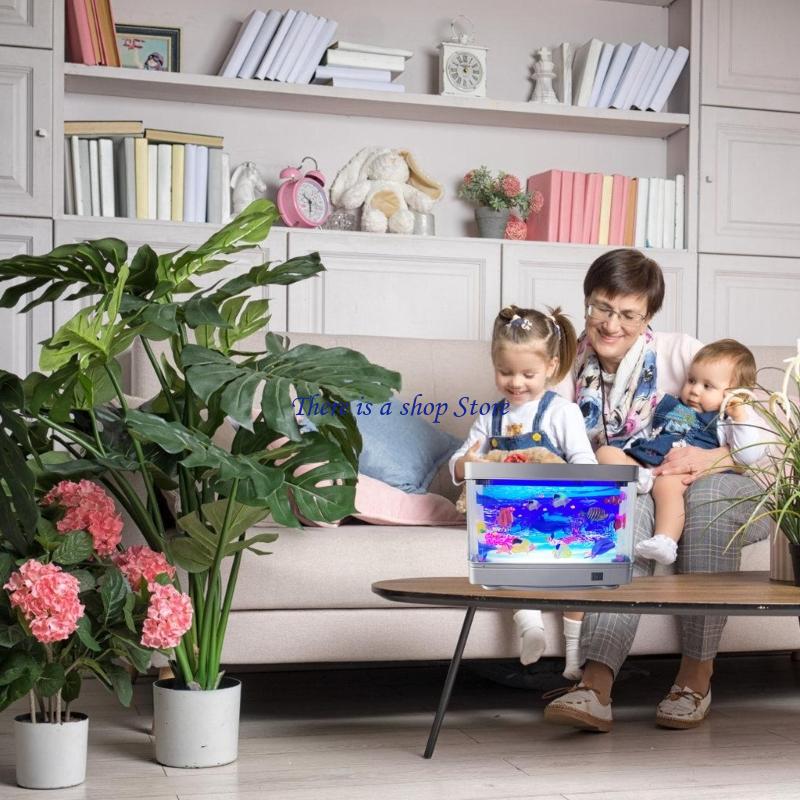 D0AD ライフライク水族館の魚ランプ LED ナイトライト - Marine Aquarium Hobby のレビューと価格