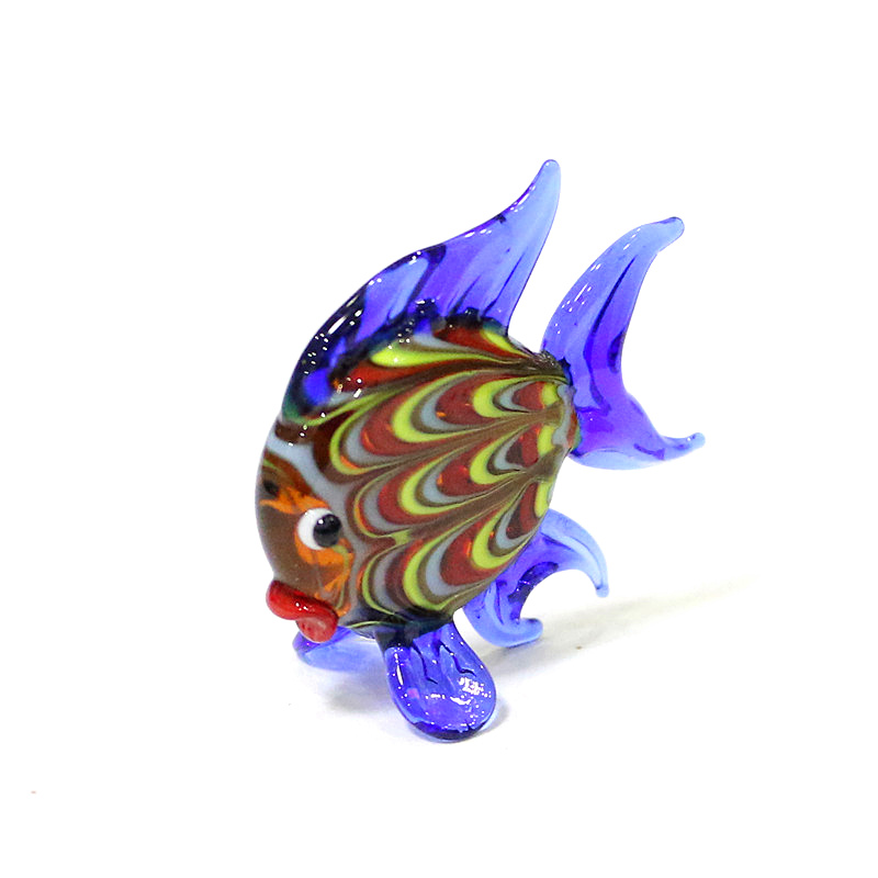 カラフルな熱帯魚ミニ置物かわいい小さな海の動物ガラスクラフト - Marine Aquarium Hobby のレビューと価格