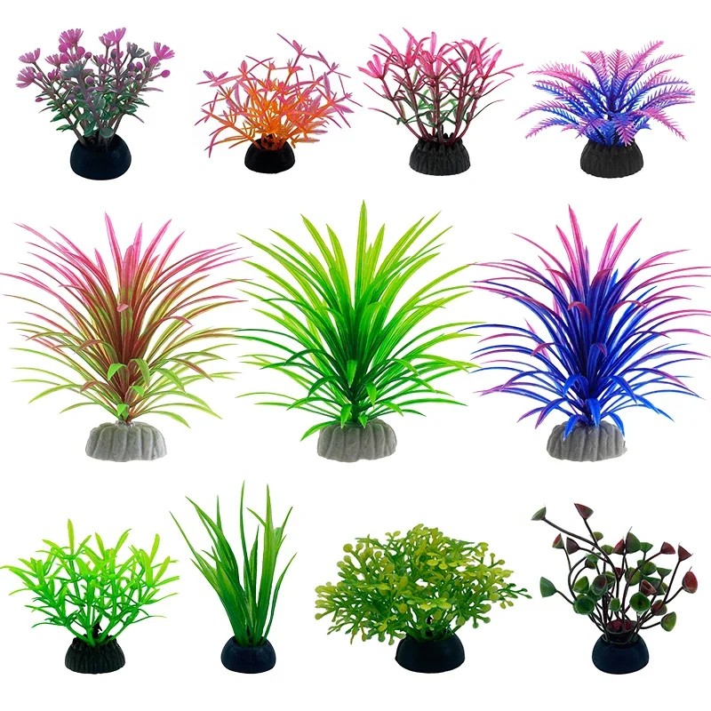 PVC 水族館装飾シミュレーション人工葉植物環境保護材料水族 - Marine Aquarium Hobby のレビューと価格