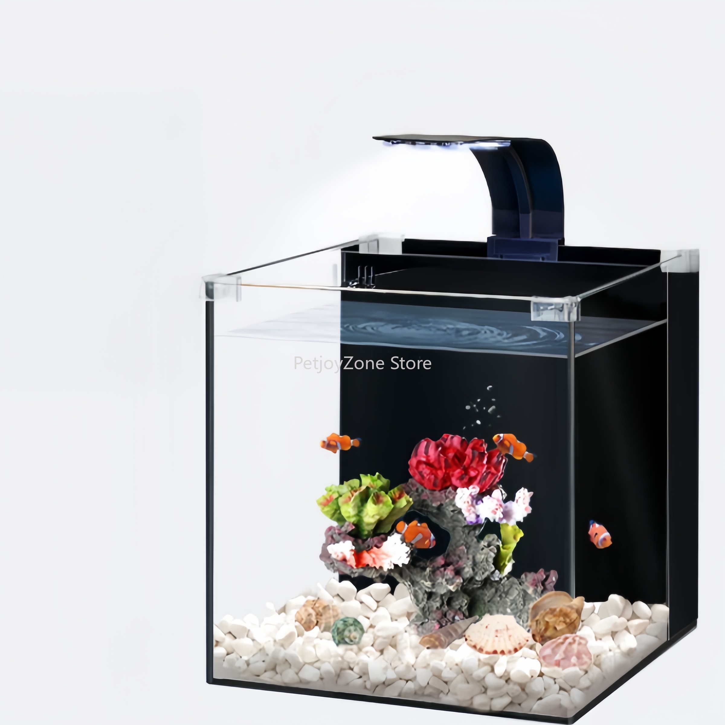 超透明ガラス製高級ミニ海水魚水槽、リビングルーム用、超静音設 - Aquarium Marine Clearwater のレビューと価格