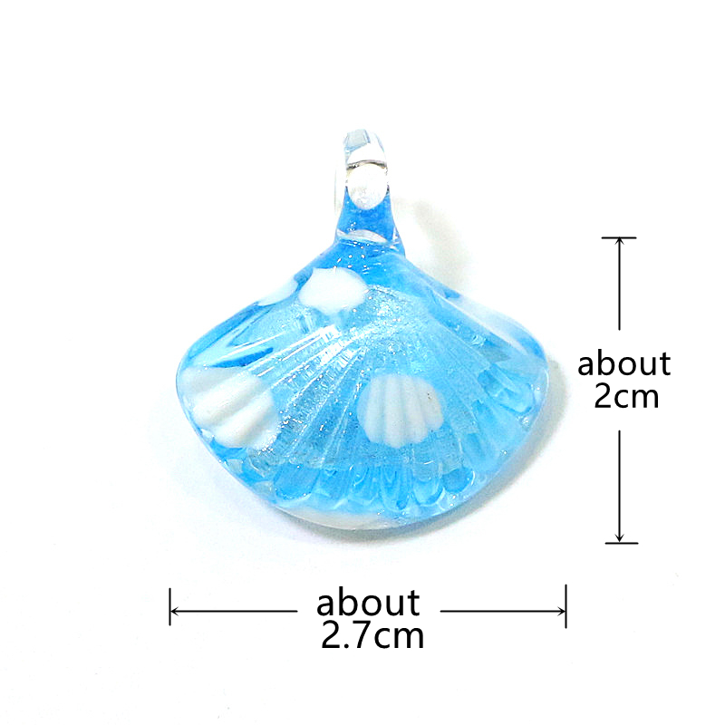 カラフルなミニ貝殻チャームガラスペンダントかわいい海洋生物の - Marine Aquarium Hobby のレビューと価格