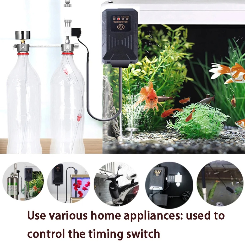 4 スピードサイクル水族館タイマー安定した黒 LED 調光コ - Marine Aquarium Lamp のレビューと価格
