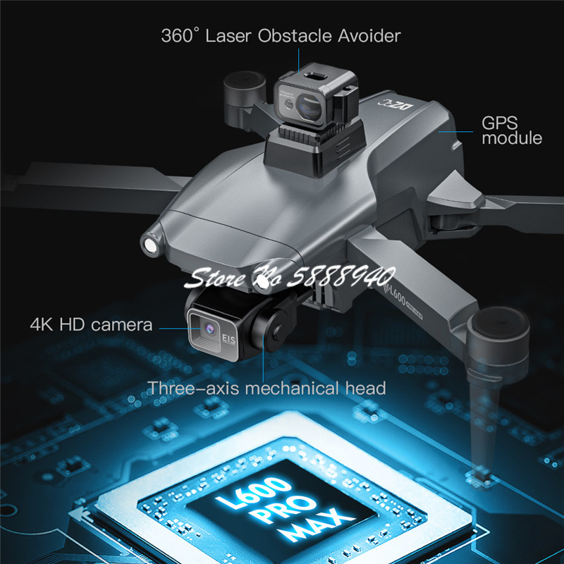 360 °   障害物回避GPSスマートフォローRCドローン - Overflow Box Dual のレビューと価格