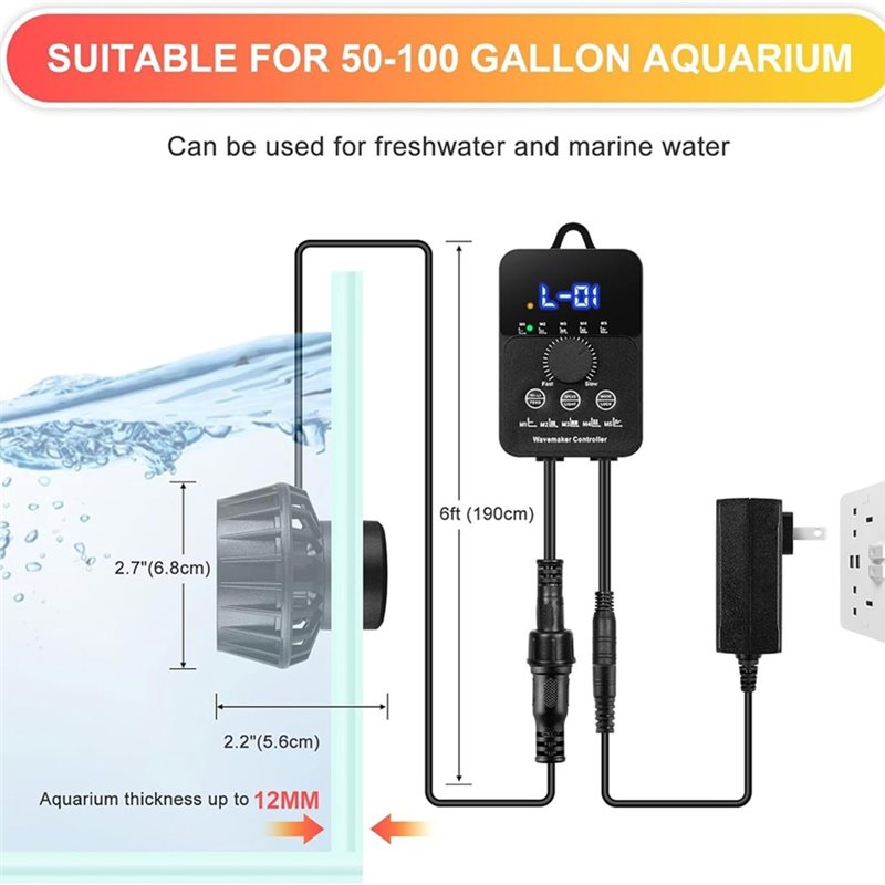 ABRU-ウェーブメーカー コントローラー付き 2100GP - Powerhead Wave Maker のレビューと価格